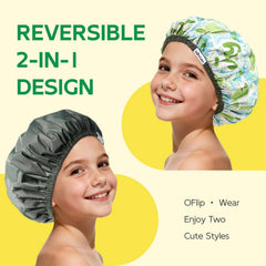 Years calm gorro de ducha para niños con doble capas.