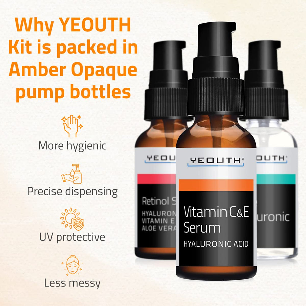YEOUTH Día: Vitamina C para rostro; brillo natural y tono uniforme.
