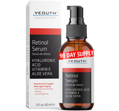 YEOUTH Sérum retinol para la cara con ácido hialurónico, aporta hidratación suave.