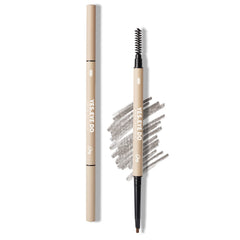 YES.EYE DO lapiz cejas gris punta 2mm ultrafina para trazos realistas