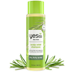 Yes To Shampoo Árbol del Té y Salvia en botella lista para uso diario
