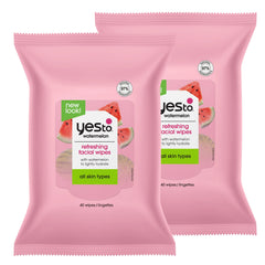 Yes To Face Wipes, limpieza diaria y refrescante para rostro y cuello.