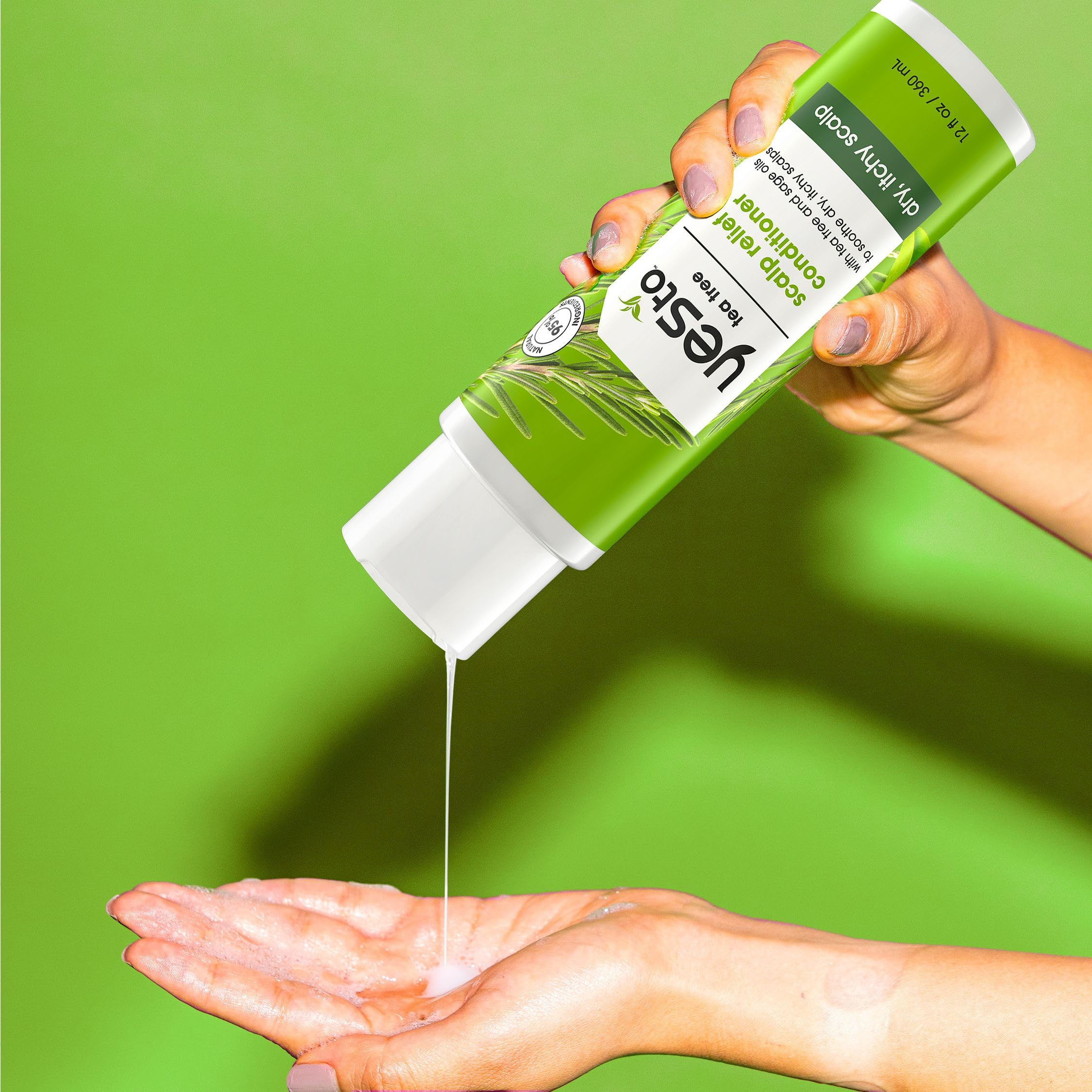 Yes To Tea Tree Scalp Relief Conditioner, ingredientes tea tree y salvia para cuidado natural