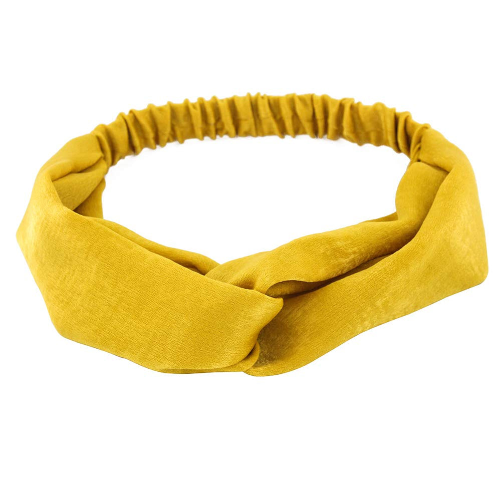 Yeshan diadema cruce de satén, cómoda durante entrenamientos y fiestas.