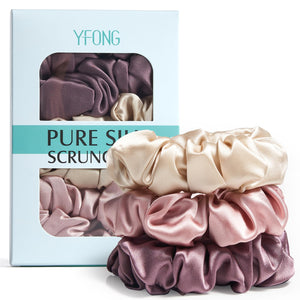 Gomas de seda YFONG rosa, deslizamiento suave para evitar tirones.