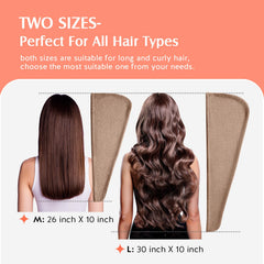 Toalla YFONG talla L para cabello largo o grueso.