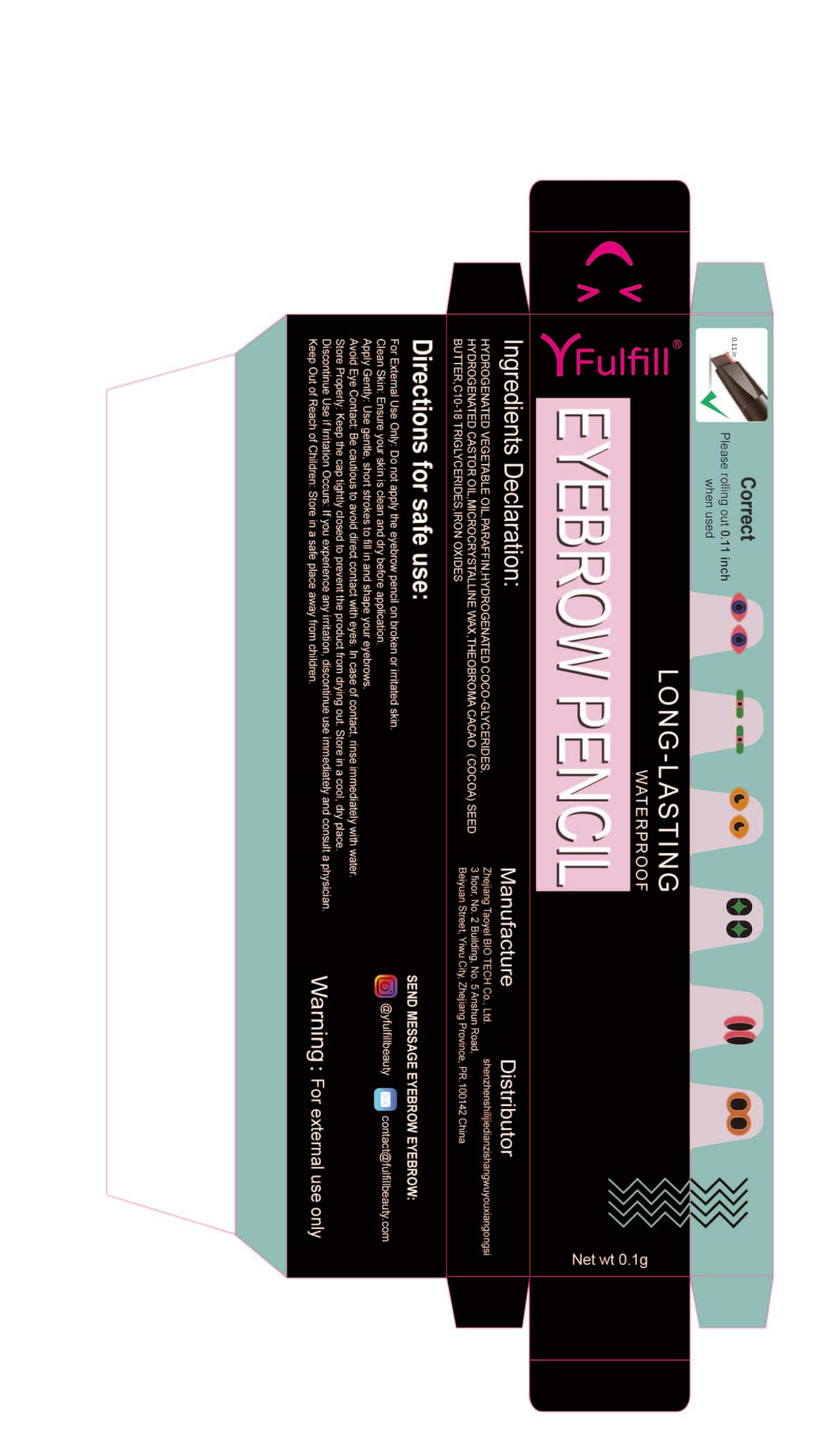 YFulfill Cejas: afilador incluido para un delineado perfecto.