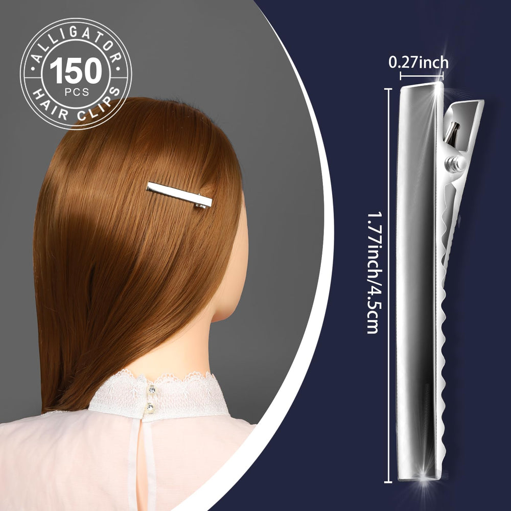 Pinzas cocodrilo de metal YGDZ con dientes seguros para cabello.