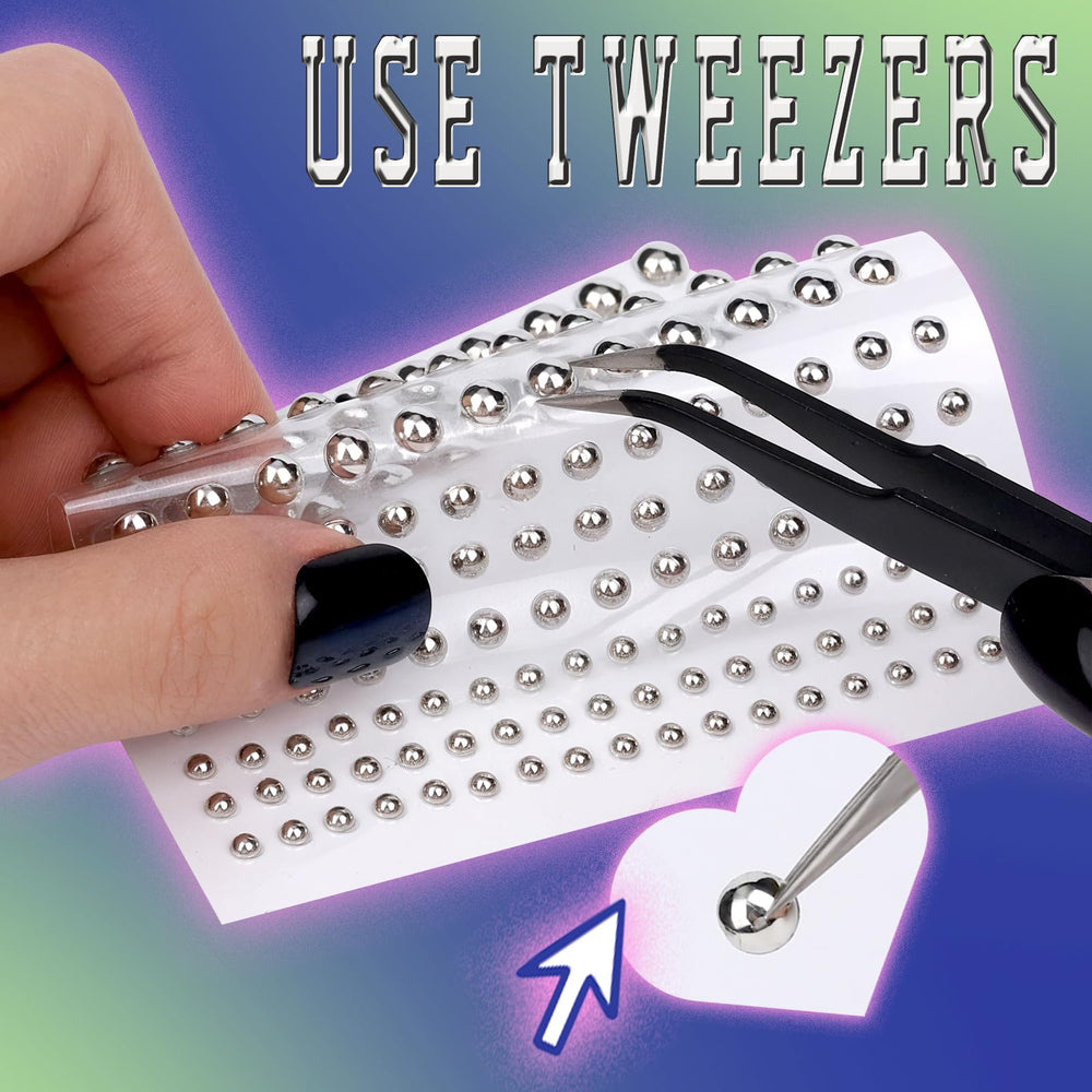 Decoración corporal y uñas con adhesivos YGDZ para looks creativos.