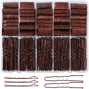 Horquillas YGDZ marrones de 2 pulgadas para un peinado discreto y duradero