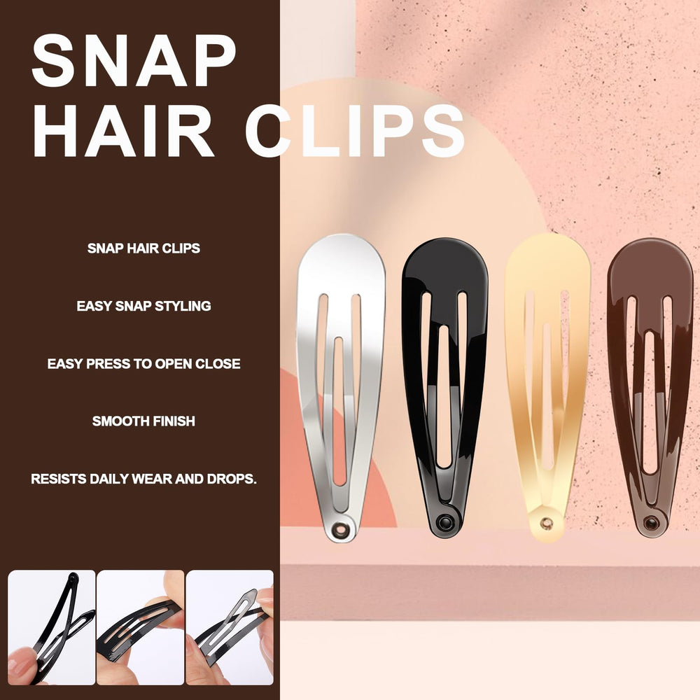 Pinzas para cabello YGDZ de 2 pulgadas, 120 piezas en colores versátiles.