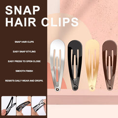 Pinzas para cabello YGDZ de 2 pulgadas, 120 piezas en colores versátiles.