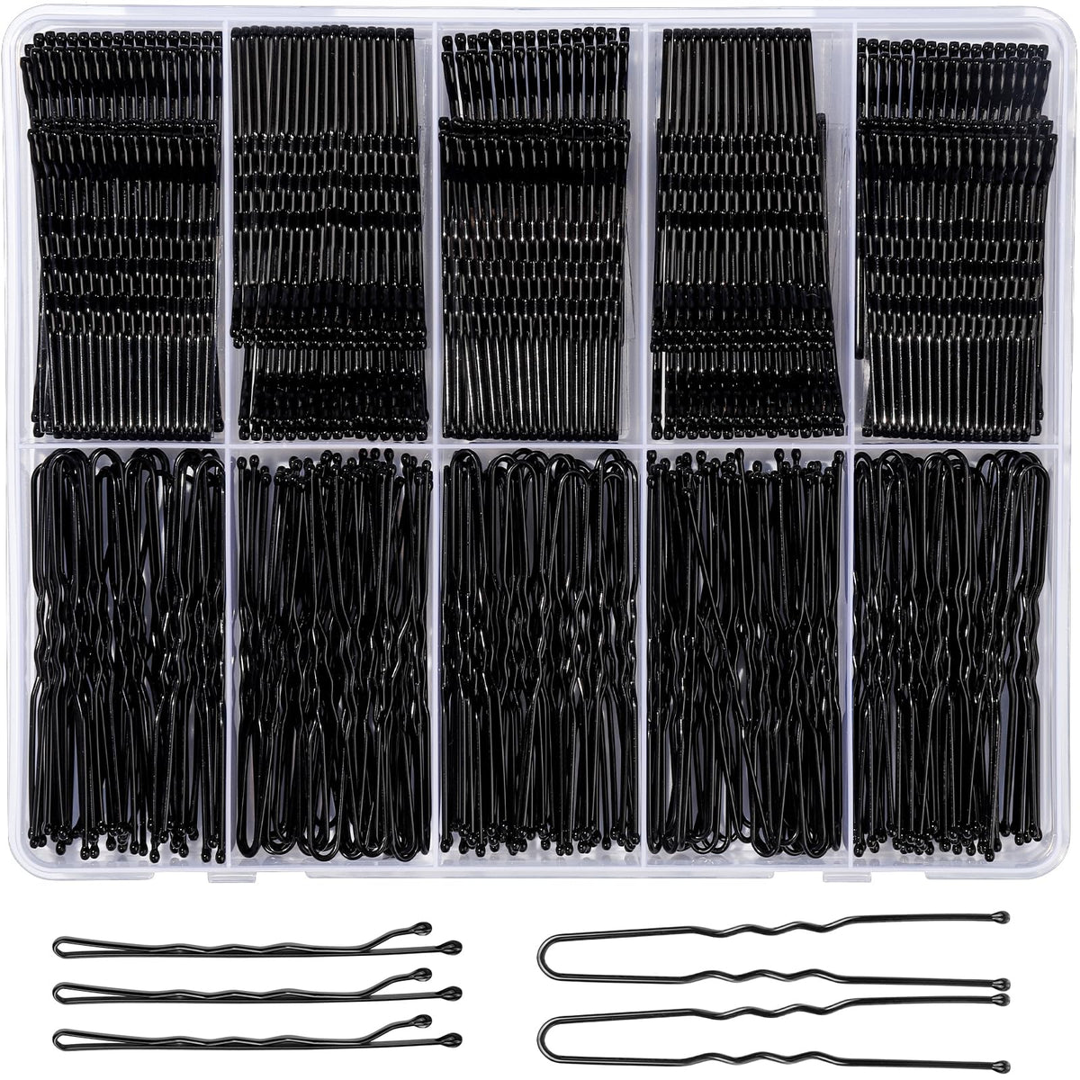 YGDZ prendedores pelo 2 pulgadas negro, sujeción discreta para peinados diarios.