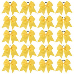 Lazo de pelo YHXX YLEN de 8 pulgadas amarillo para coletas, ideal para fiestas