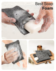 La bolsa exfoliante Yiclick crea espuma cremosa sin desperdiciar jabón.