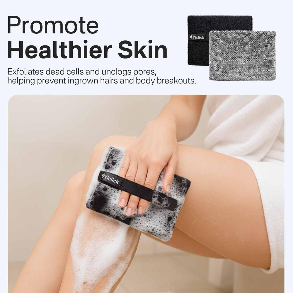 Yiclick exfoliante corporal, secado rápido para higiene y almacenamiento fáciles.