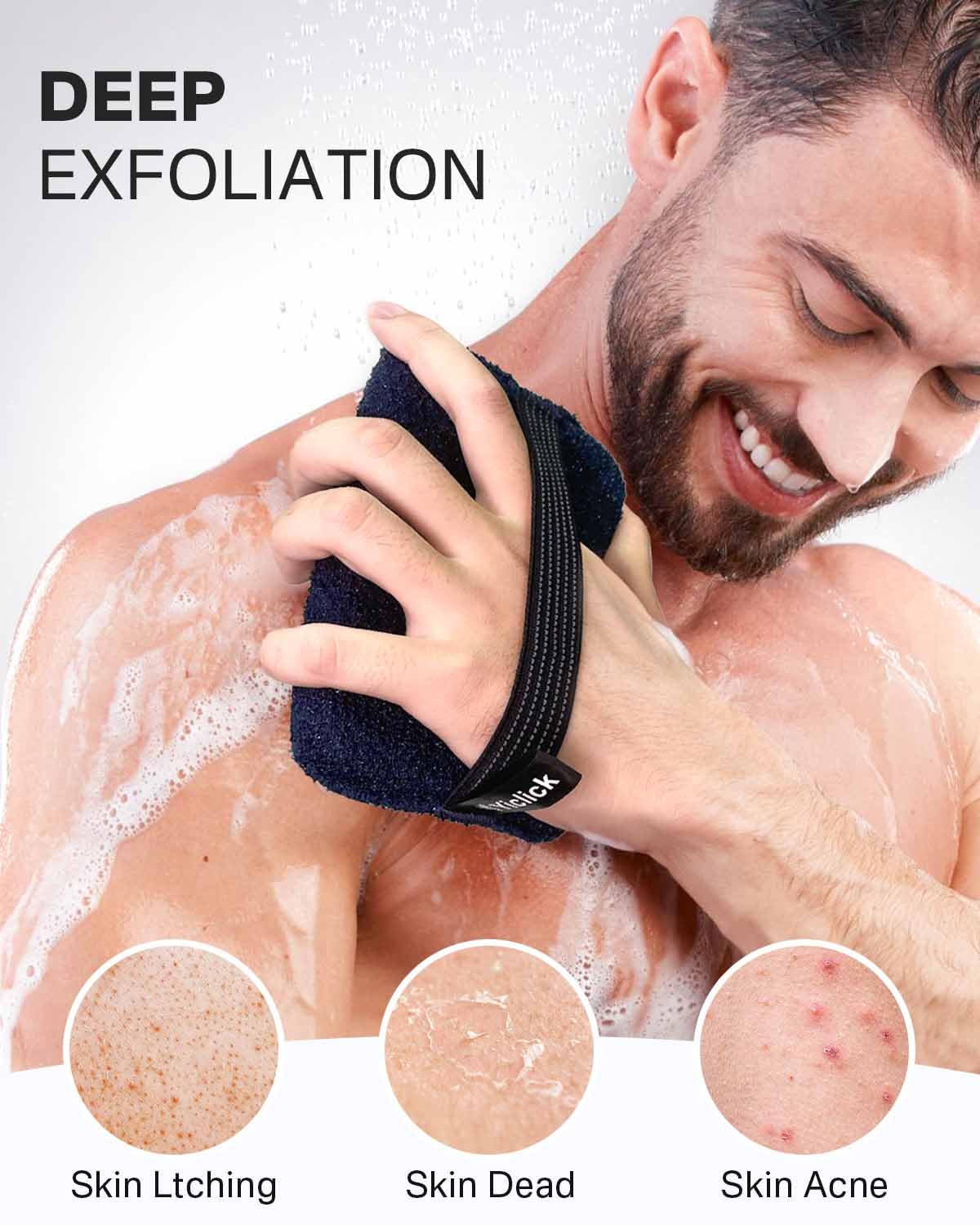 Yiclick exfoliante corporal, limpieza-profunda para piel más suave