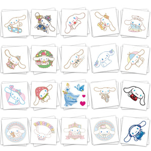 YINFENGKANHAI Cinnamoroll tatuajes temporales para fiestas, atractivo entretenimiento
