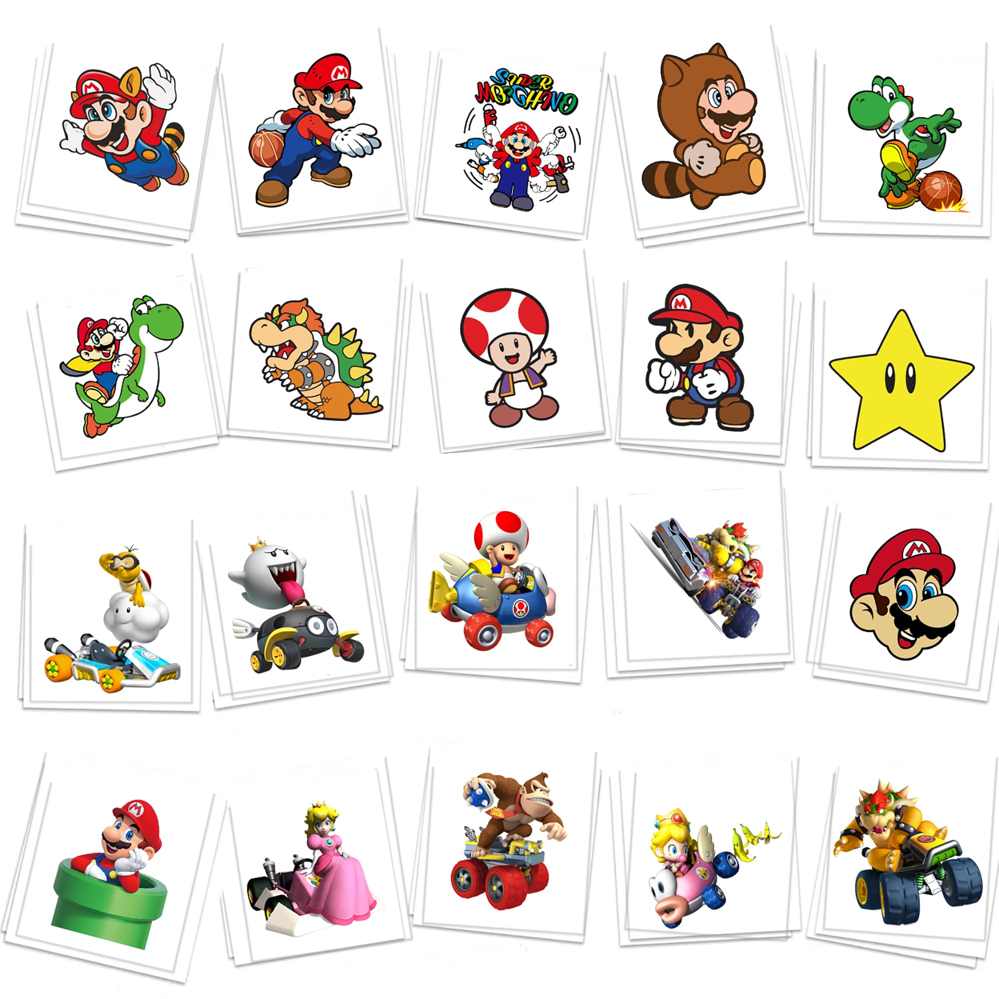 Tatuajes temporales YINGXIANG con dibujos animados para niños, perfectos para fiestas.
