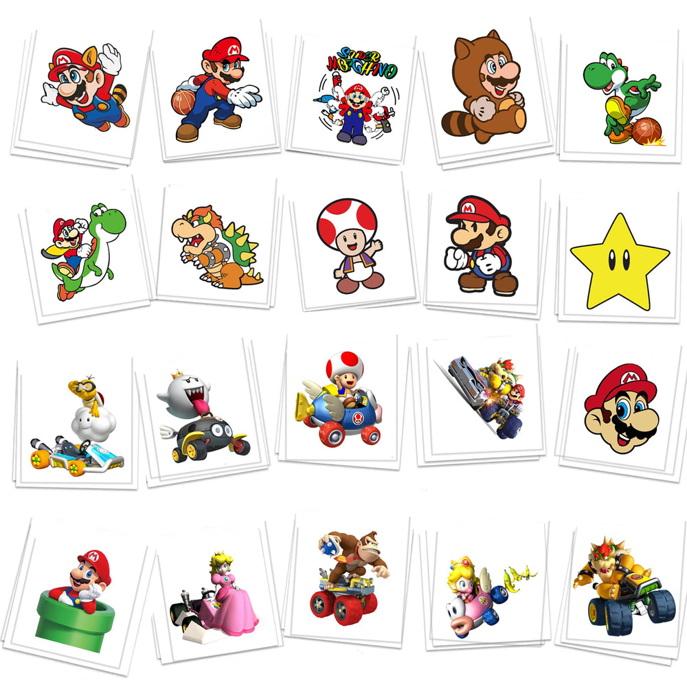 Tatuajes temporales YINGXIANG con dibujos animados para niños, perfectos para fiestas.