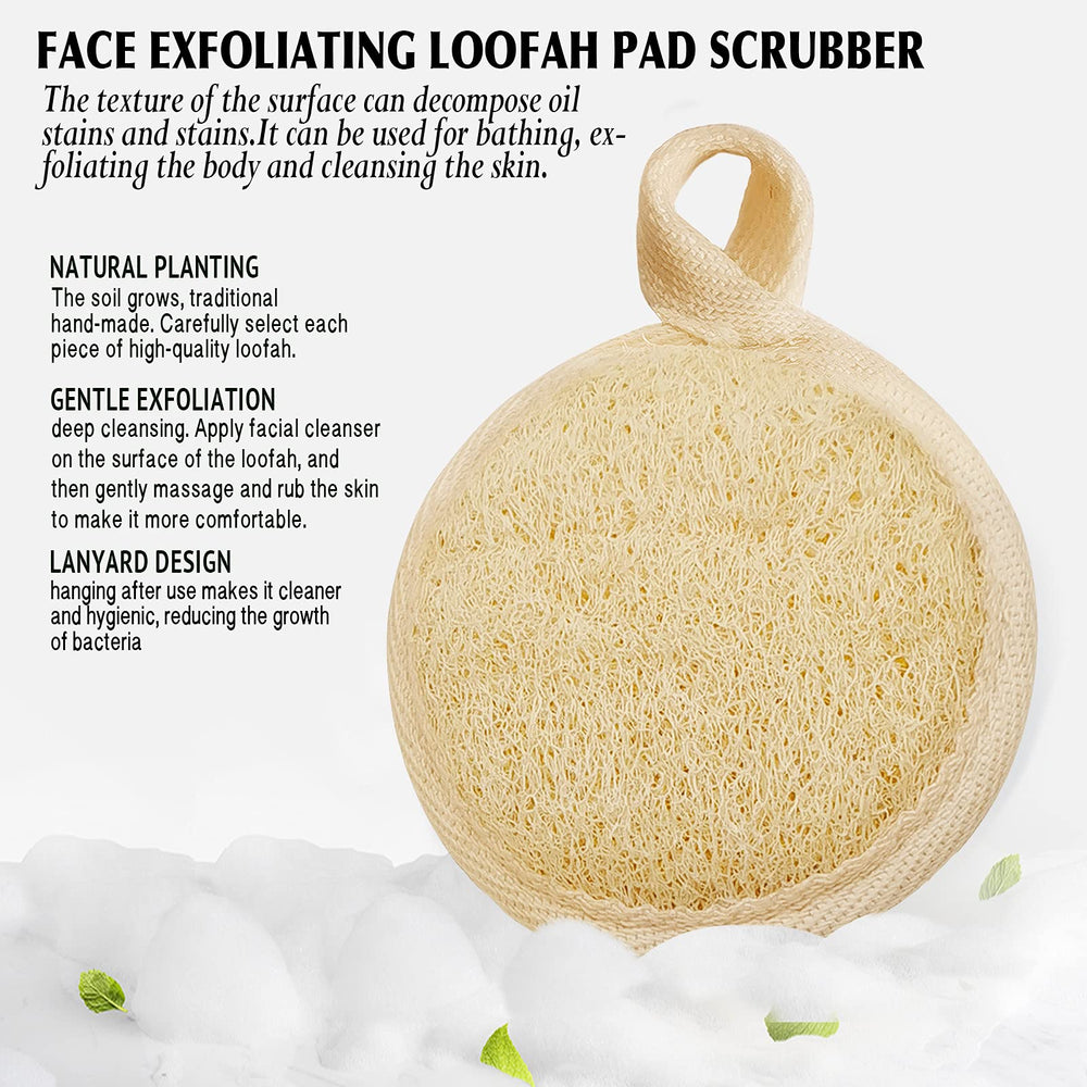 YIQINGJIE detalle texturas lufa: superficie exfoliante suave para poros.