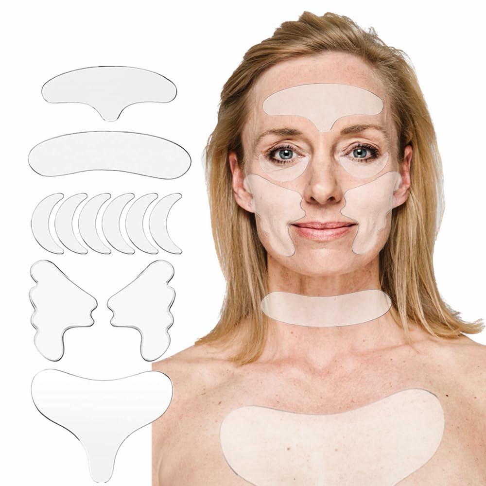 Parche YIshiQI para arrugas del rostro, ofrece confort y cuidado suave durante la noche.