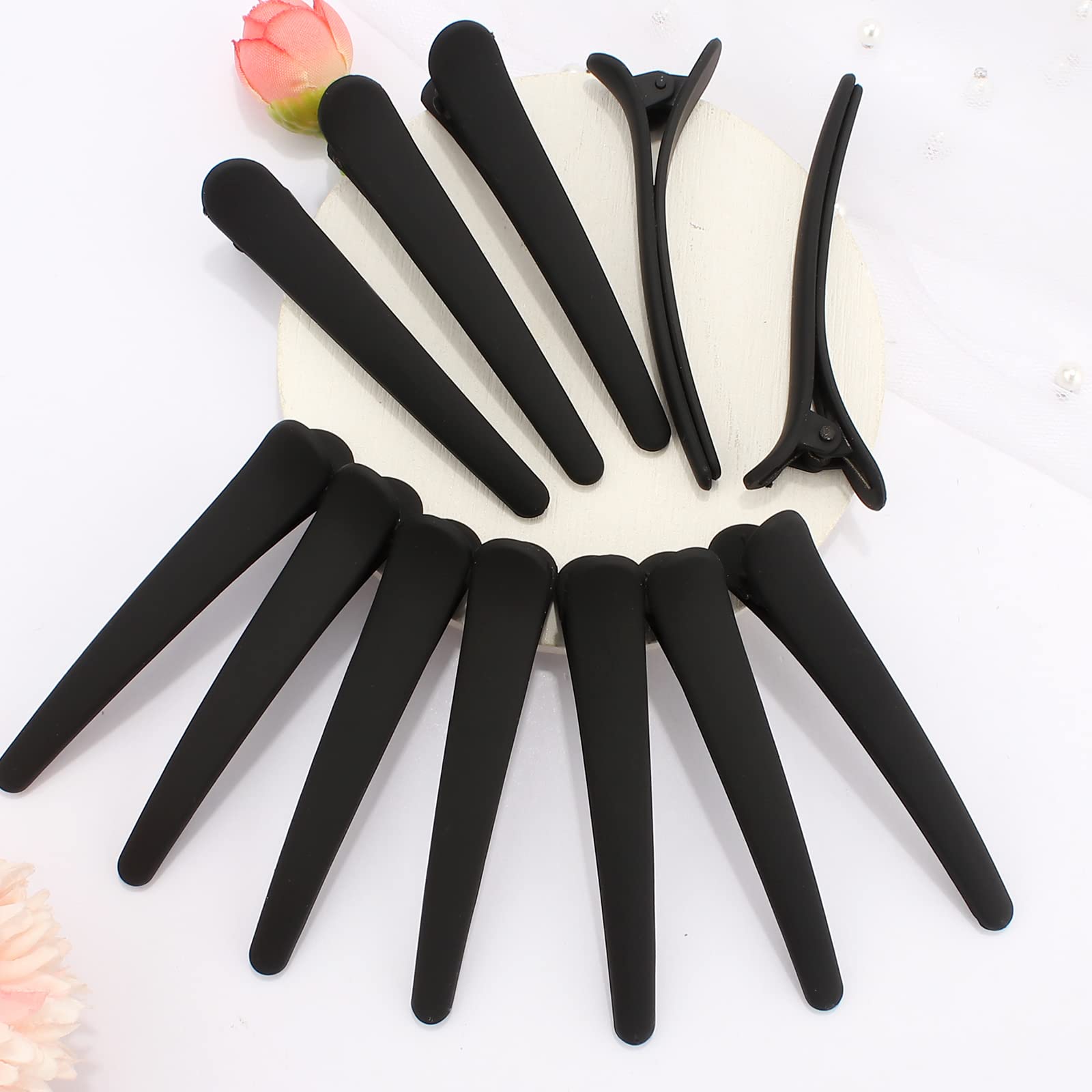 Pinzas YISSION cómodas y ligeras para sesiones de maquillaje o ejercicio.