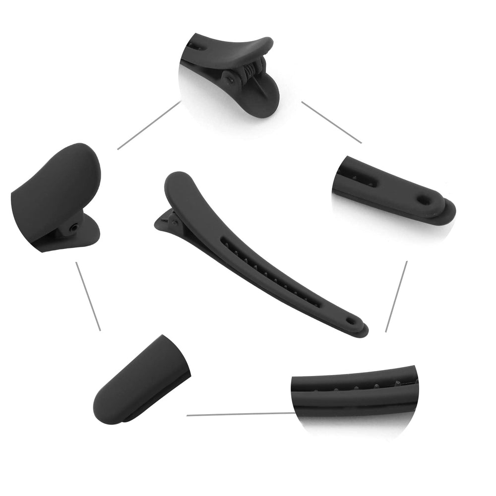 Pinzas YISSION dientes mínimos evitan marcas visibles al sujetar el cabello.