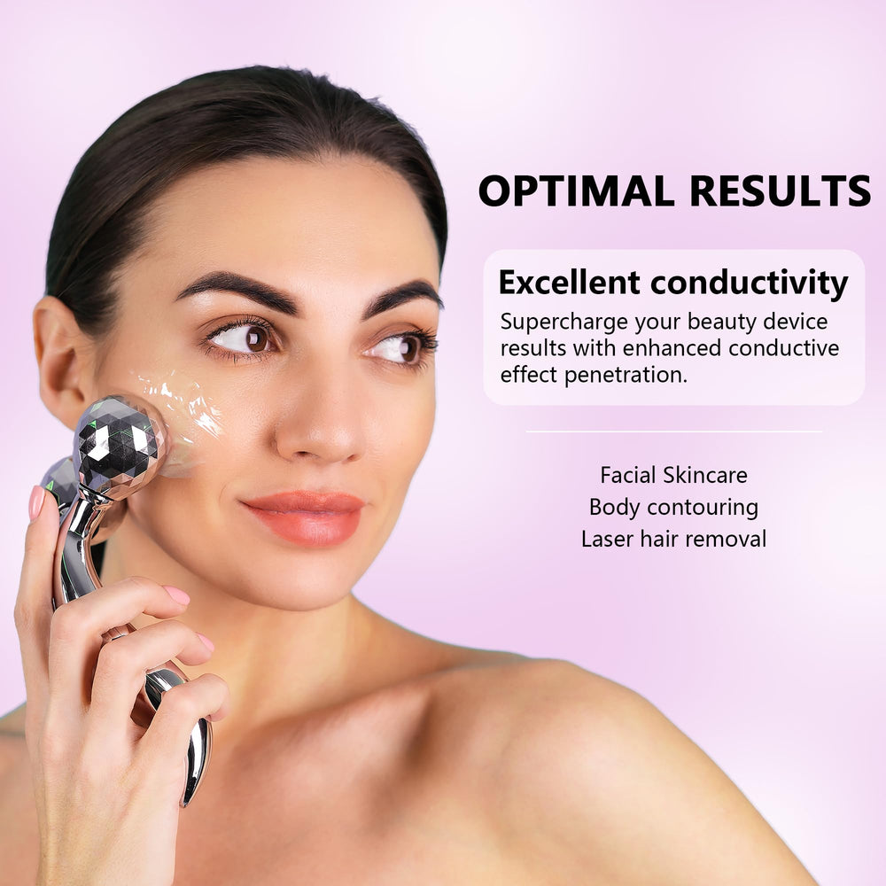 Gel conductivo para microcorriente facilita deslizamiento suave durante tratamientos.