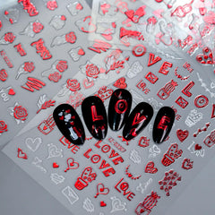 YNITSED figuras de pareja para un diseño elegante en manicura.