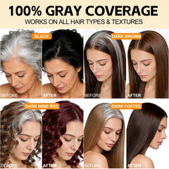 Yocisku resultado de color pelo marrón claro: tono visible y natural