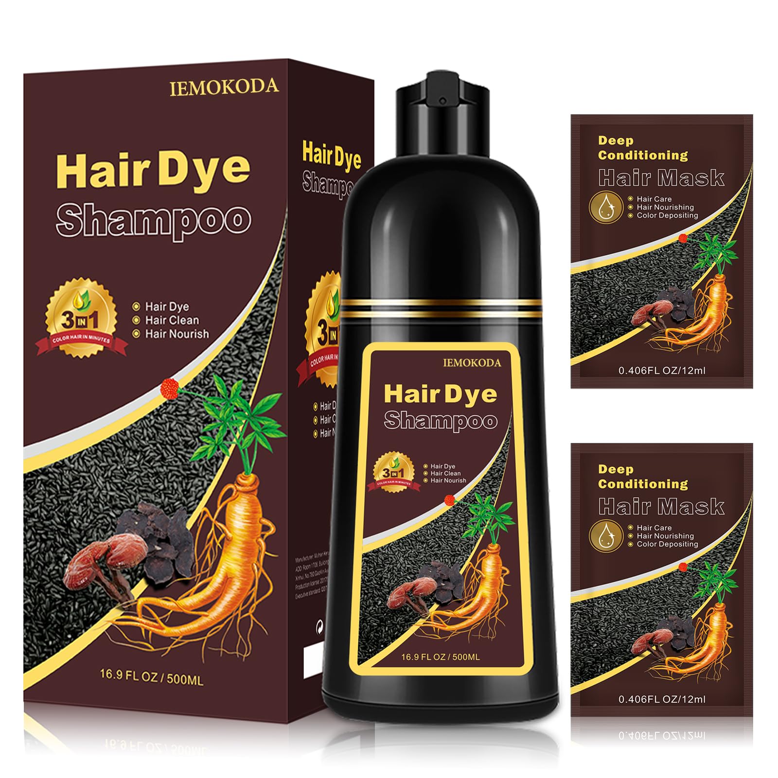 Yocisku shampoo-tinte en botella: color suave y fácil de aplicar en casa