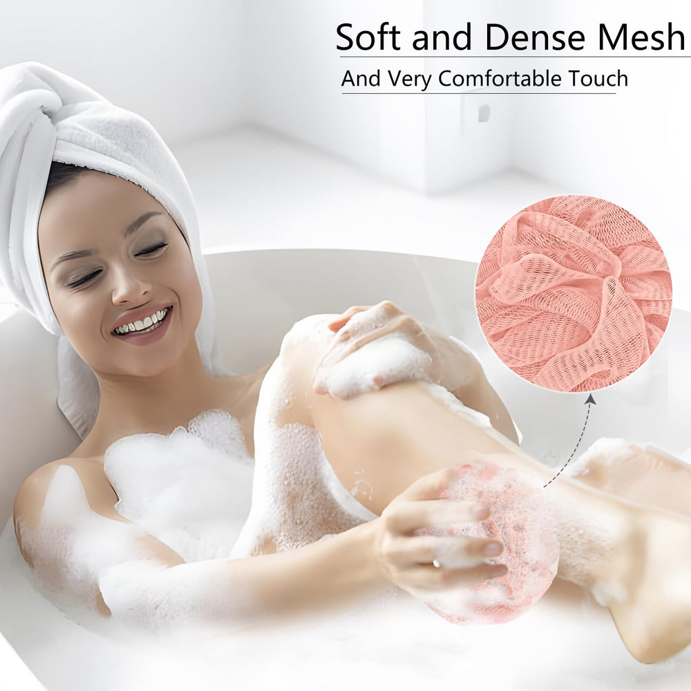 YOGET esponjas de ducha color mixto para piel suave.