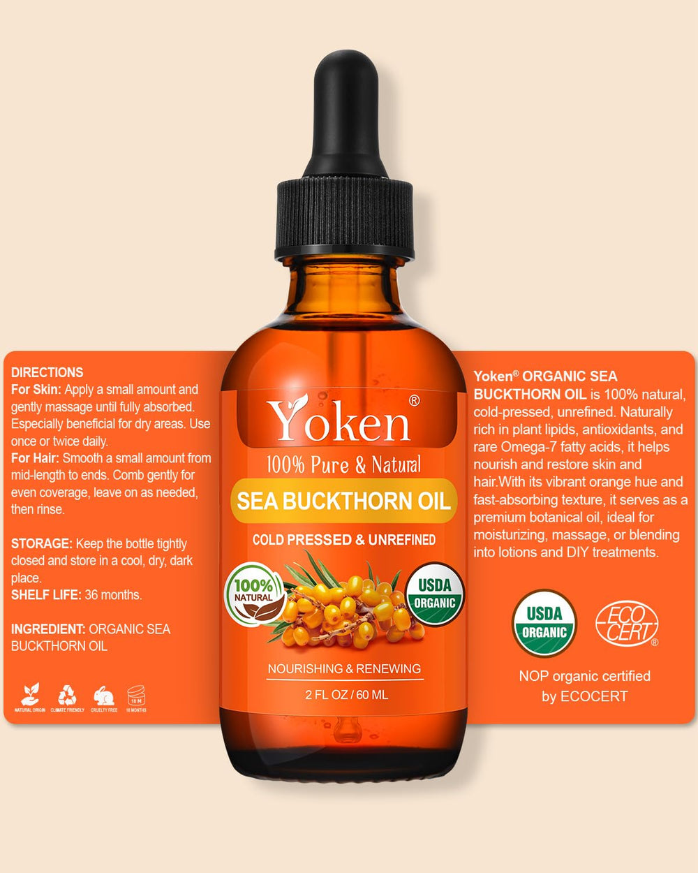 Goteras y tapa hermética de Yoken evitan goteos y dosificación precisa
