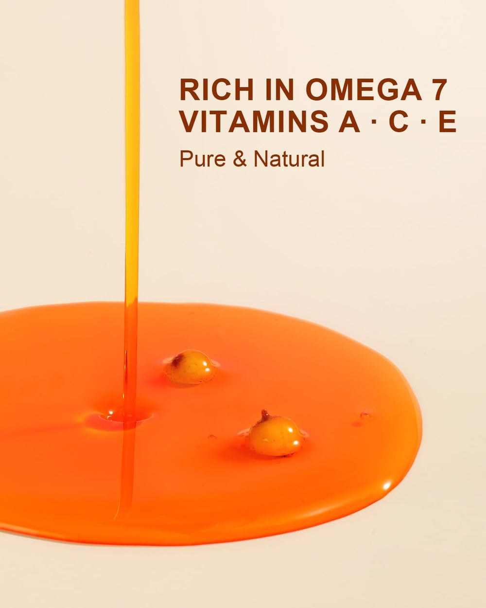 Textura suave y absorbente del aceite de espino amarillo de Yoken