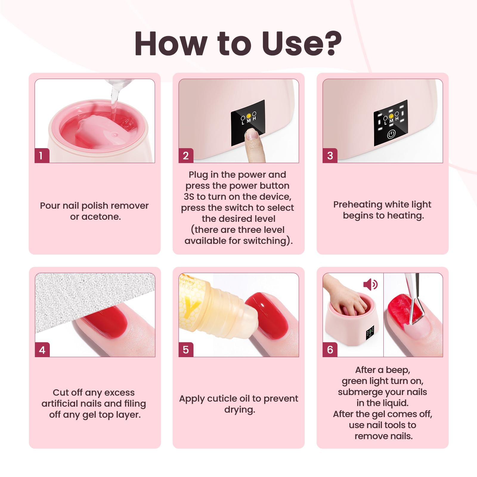 Yokilly remojo efectivo para uñas acrílicas, gel y esmalte.
