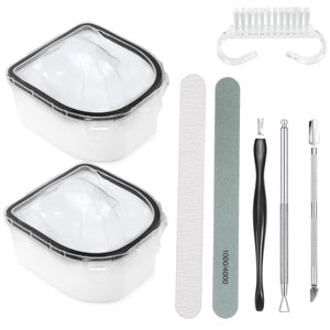 Tazón Yokilly para remojo de uñas con dos piezas, cómodo y estable