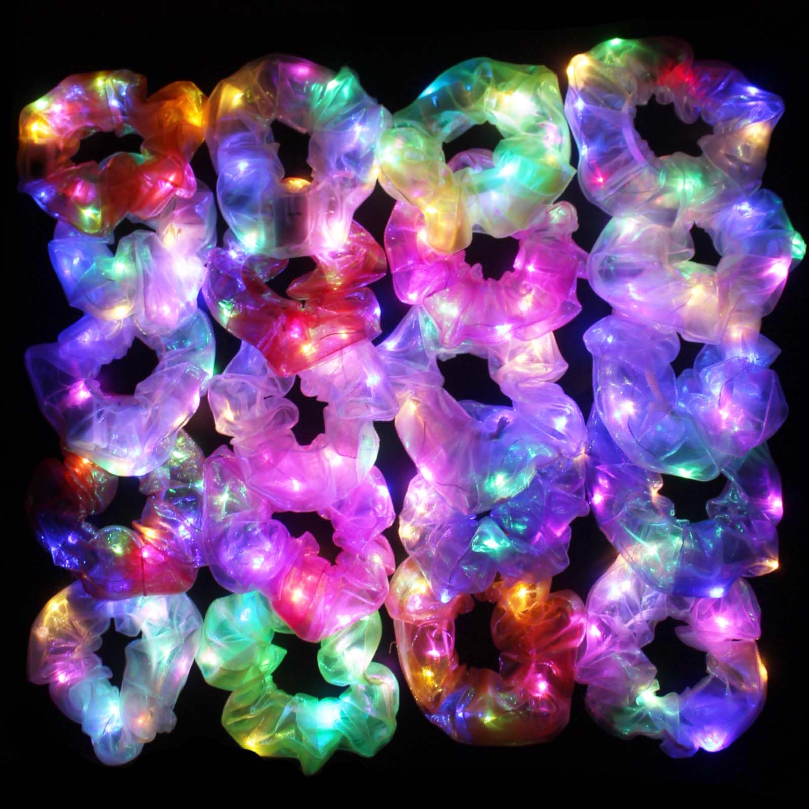 Coletero iluminado de Yomwig con iluminación integrada, ideal para fiestas nocturnas.