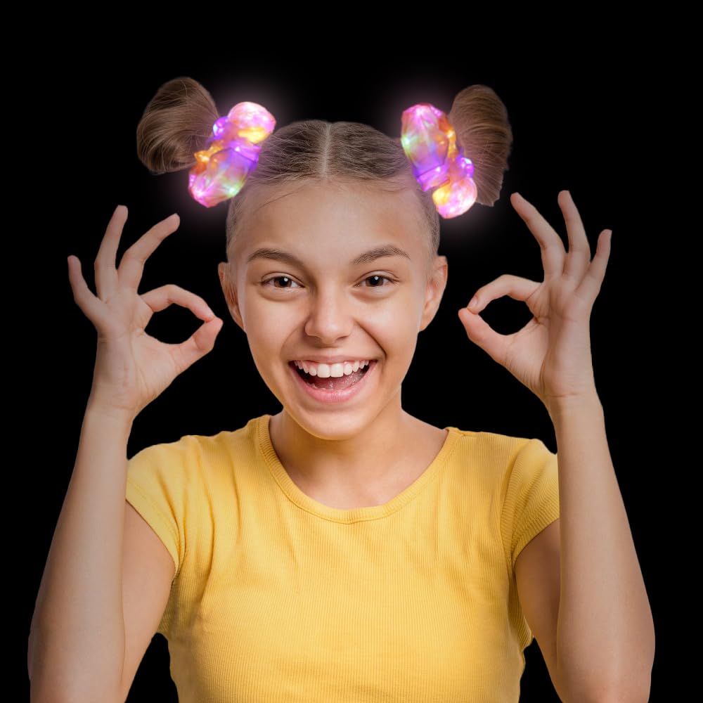 Coletero Yomwig con tres modos de iluminación para peinados variados.