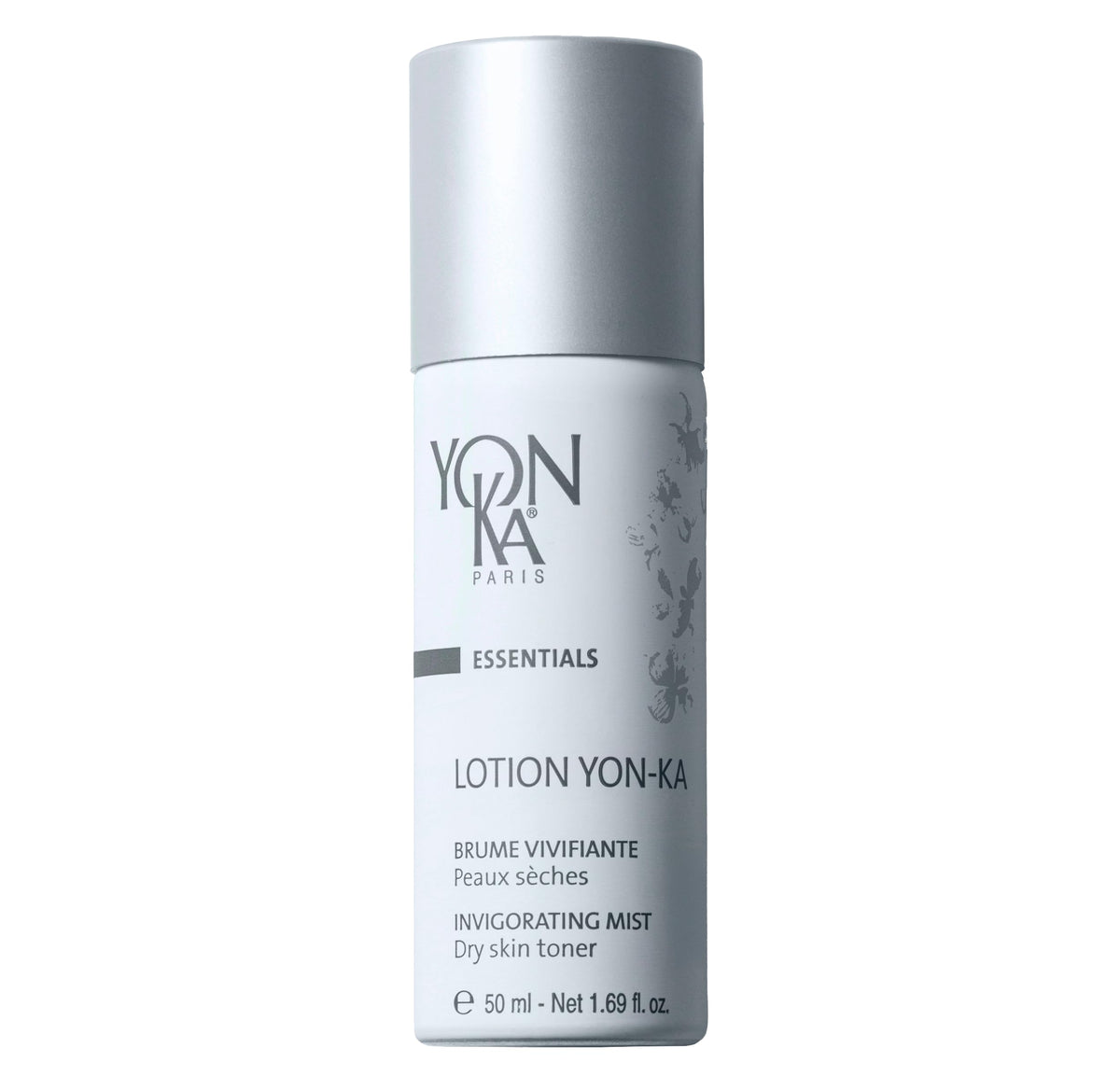 Yon-Ka PS Toner: botella detalle, hidratación suave para piel seca y sensible.