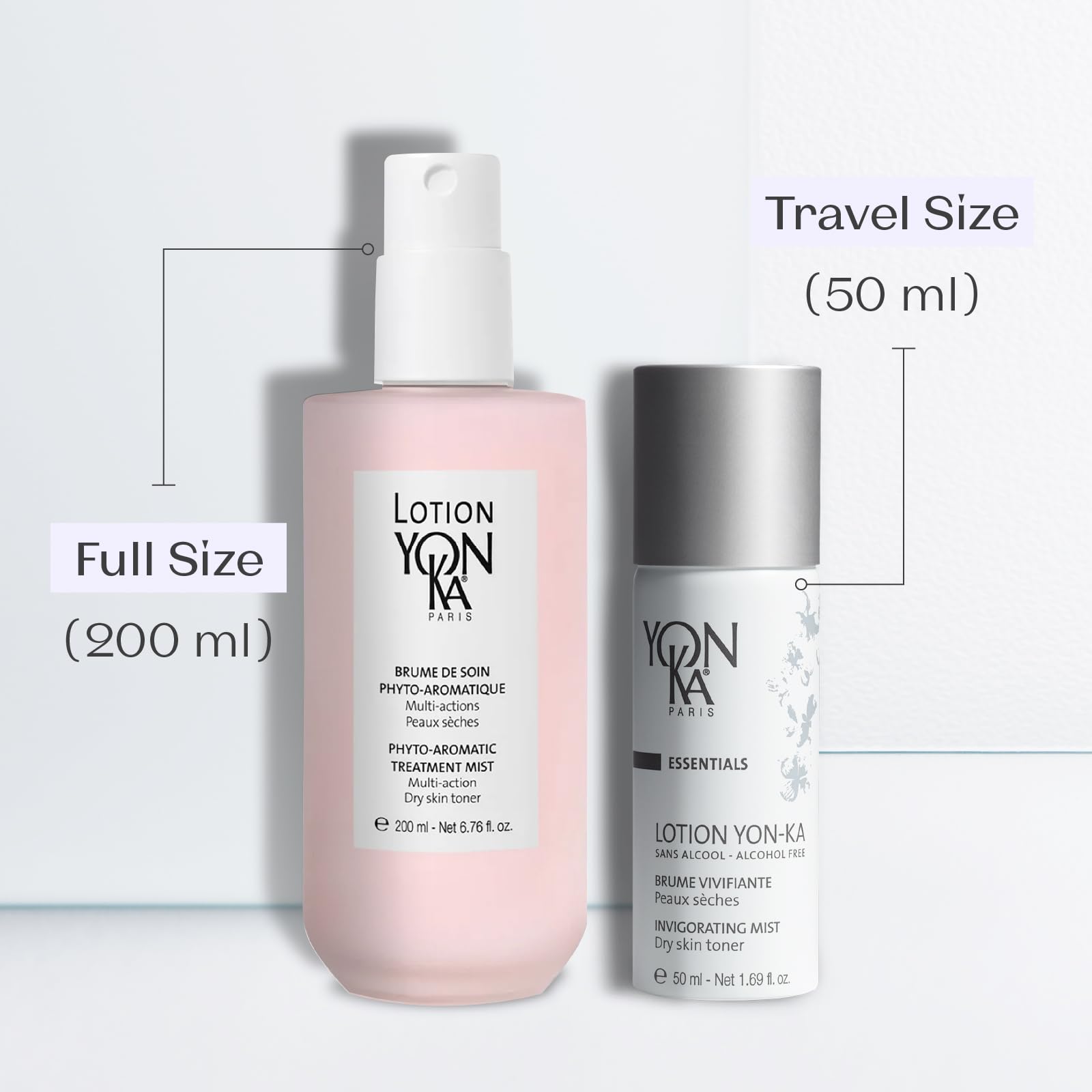 Yon-Ka PS Toner: ingredientes botánicos visibles, aromaterapia calmante.