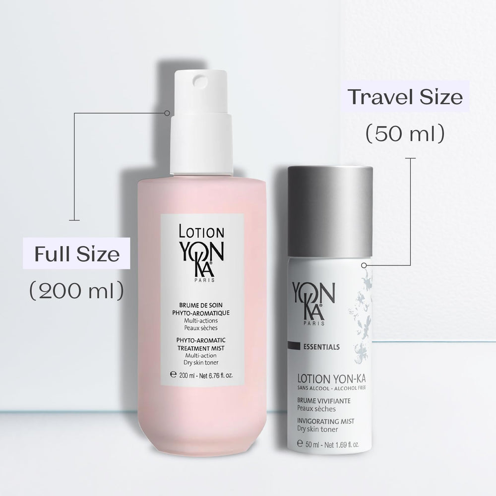 Yon-Ka PS Toner: ingredientes botánicos visibles, aromaterapia calmante.