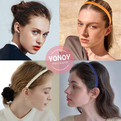 Banda YONOY ideal para escuela y oficina, manteniendo el cabello recogido.