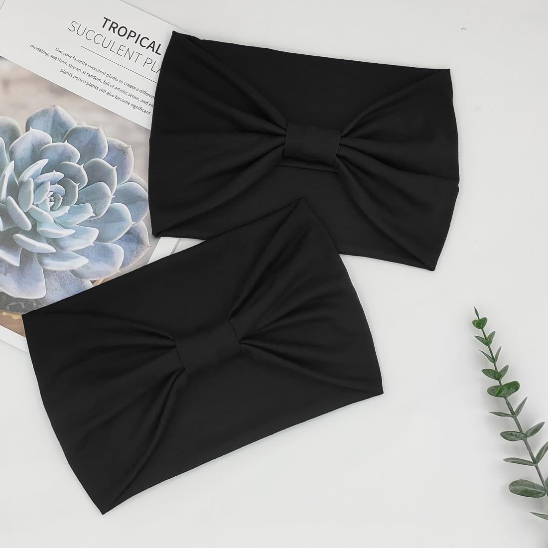 YONUF bandana boho con nudo, sujeción estable para entrenos