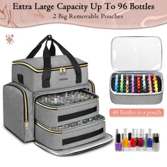 YOREPEK organizador-esmaltes-seccion-superior con lámpara UV para iluminación conveniente.