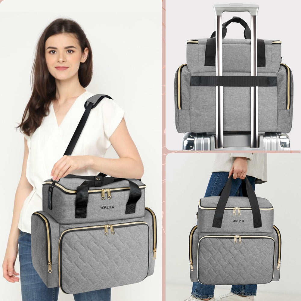 YOREPEK organizador-esmaltes tres-formas-llevar, ideal para viaje o salón.