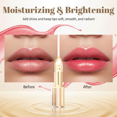 YOTOCK Labial empaque compacto y tubo dorado para llevar con estilo.