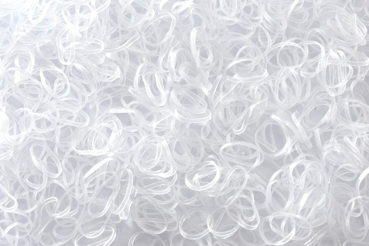 YOUXUAN ligadura elástica para pelo transparente, textura de silicona suave para menos tirones.