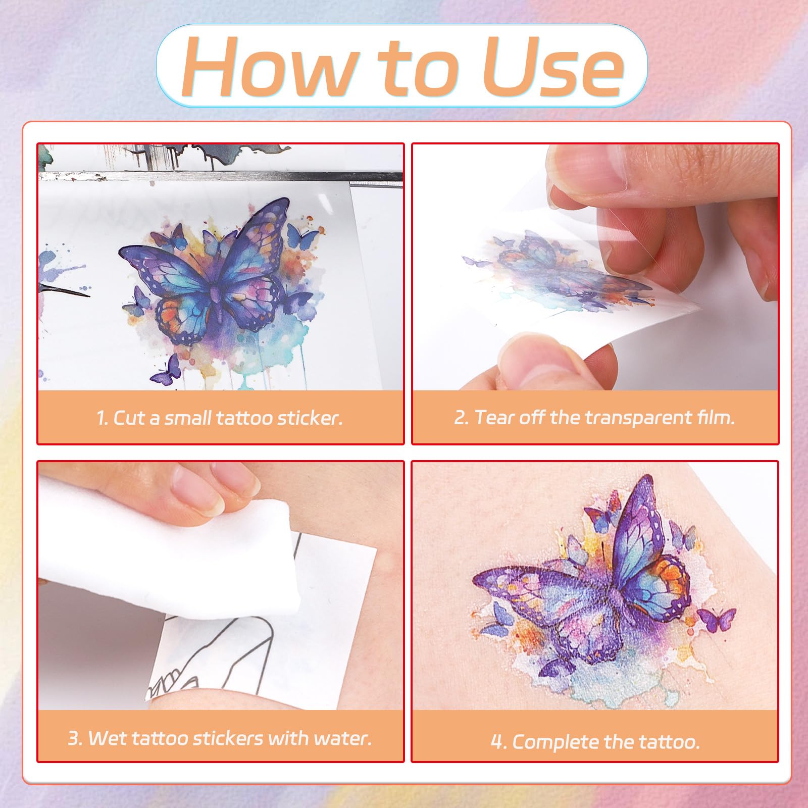 Tatuajes para niños y adultos Yoyuspy Holi, uso seguro y divertido