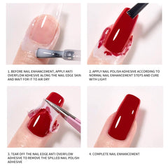 YTRUNS Twoing Latex: protección sin residuos para una limpieza fácil tras manicura.